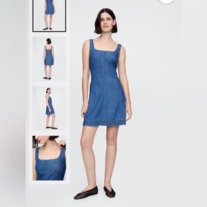 GAP 100% cotton mini denim dress